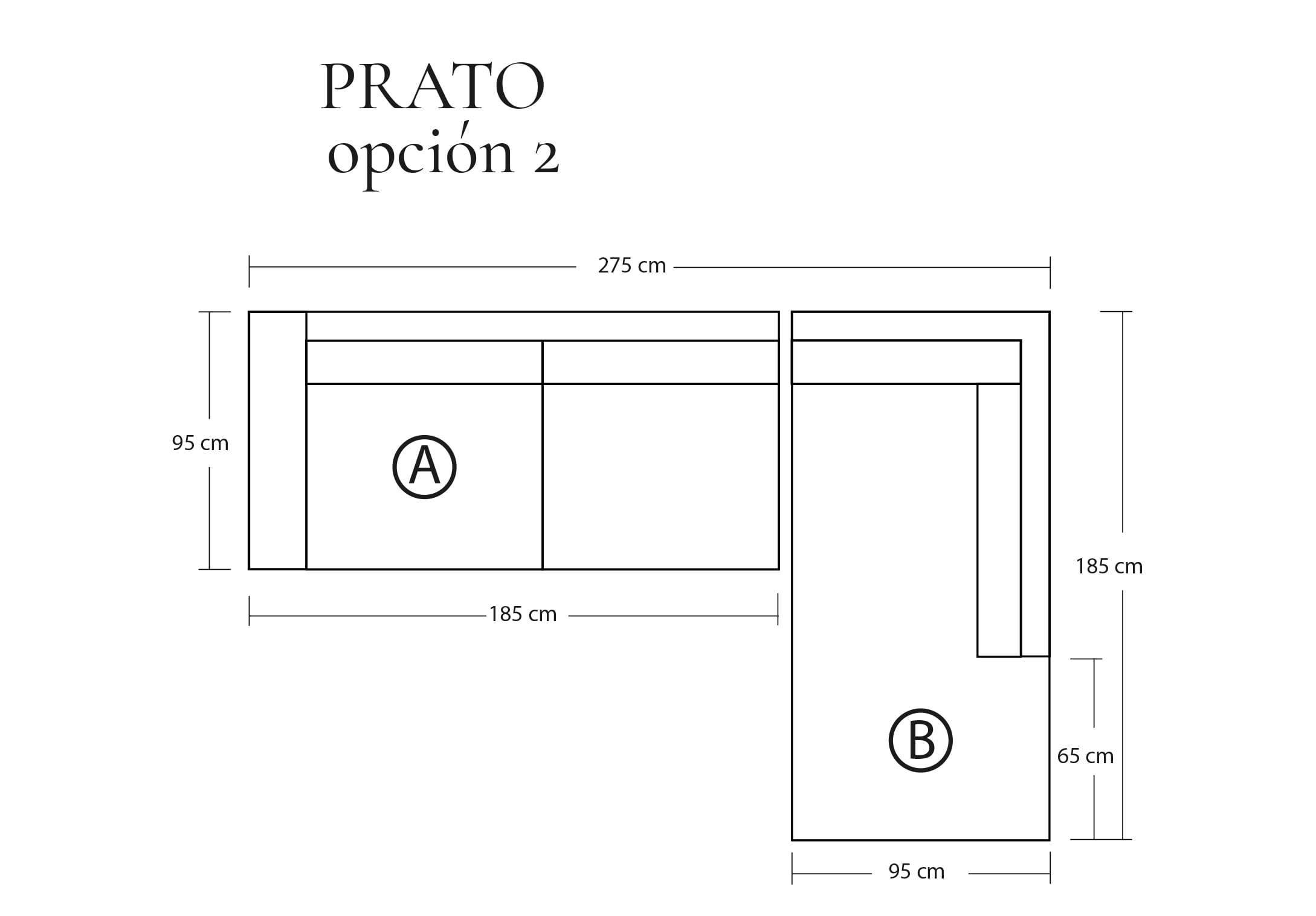 Sofá modular Prato 3house