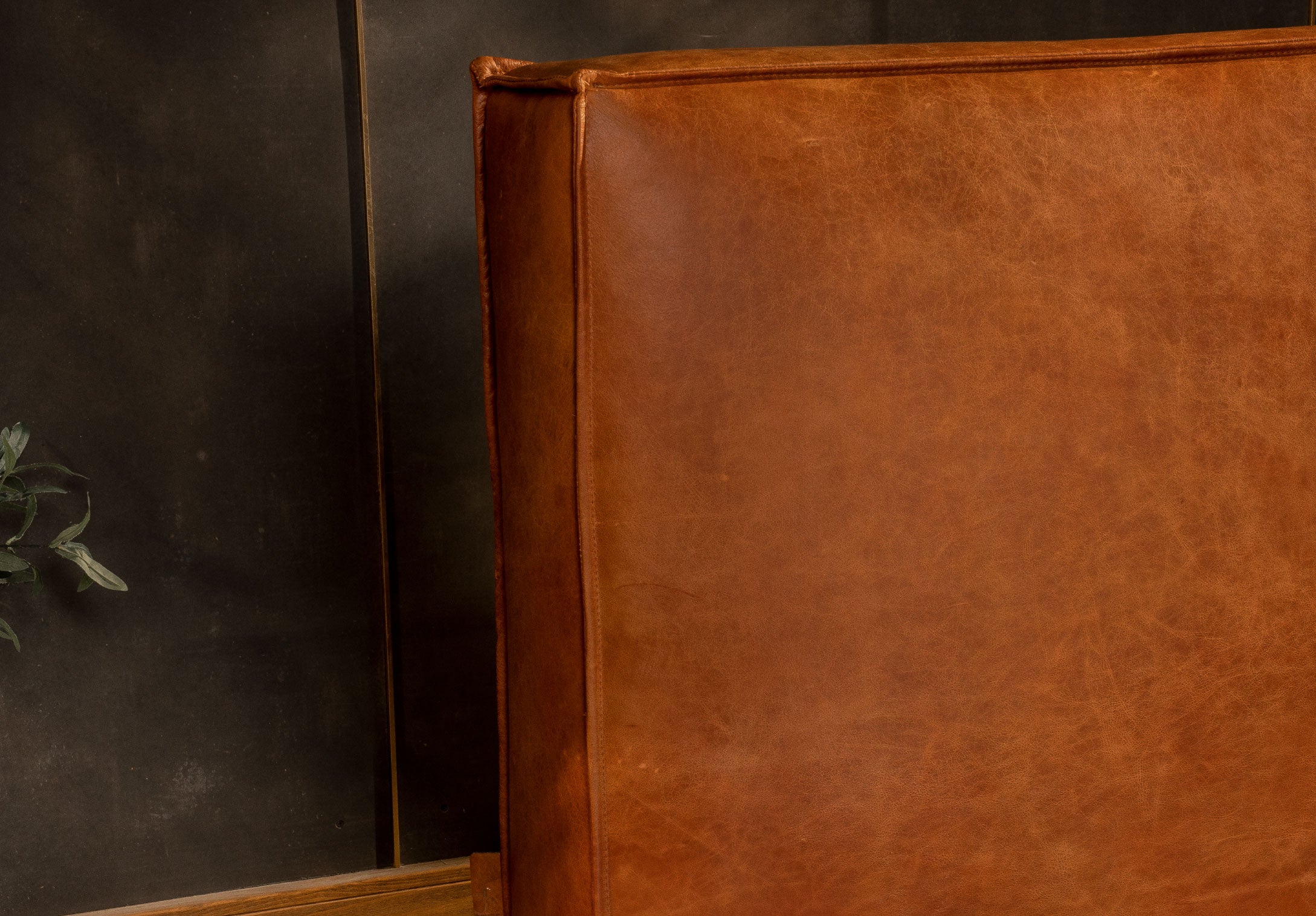 Espaldar Cama Sora Tela y Cuero