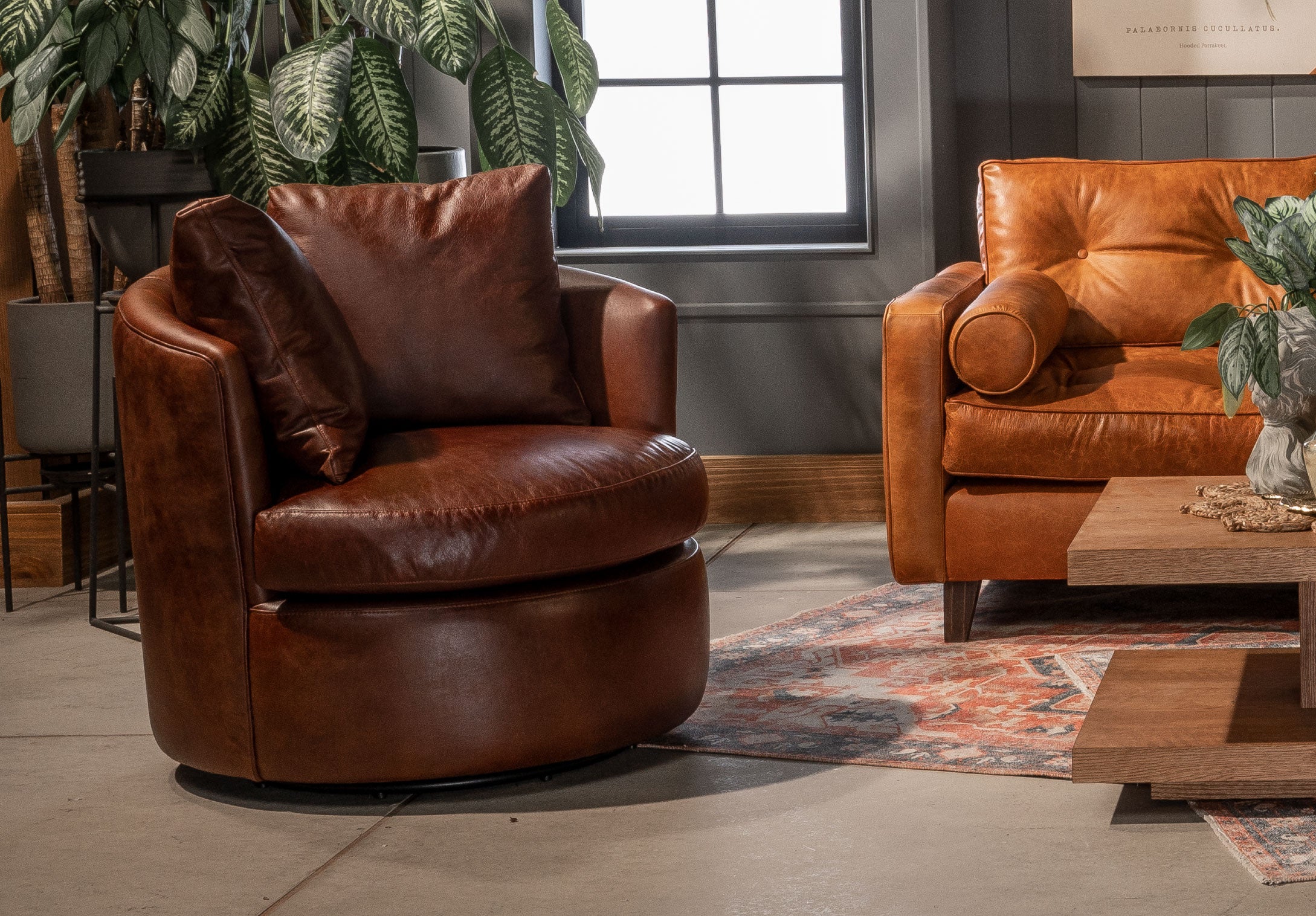 Poltrona Giratoria Pisa Cuero