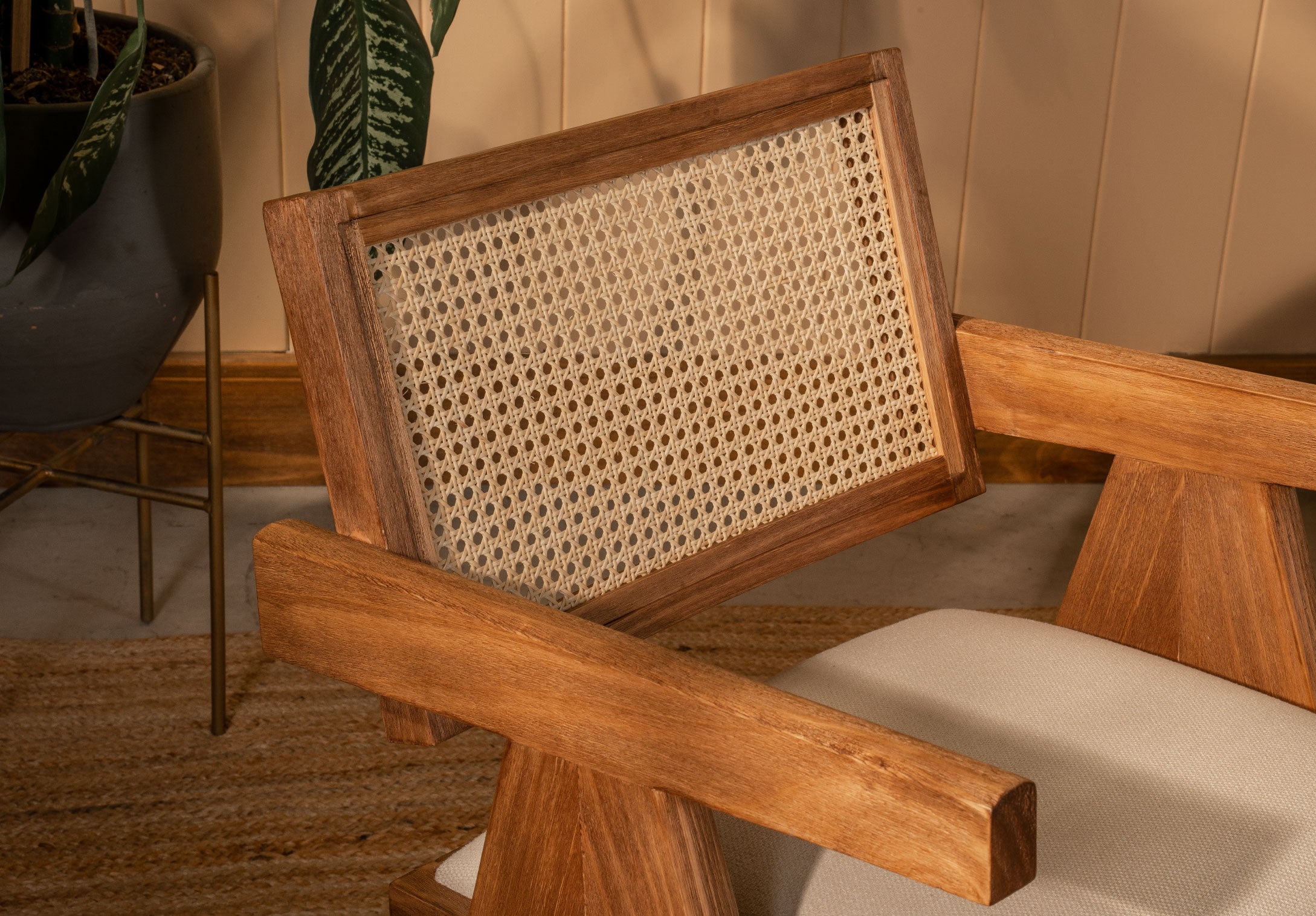 Silla Lyon Esterilla y Tela