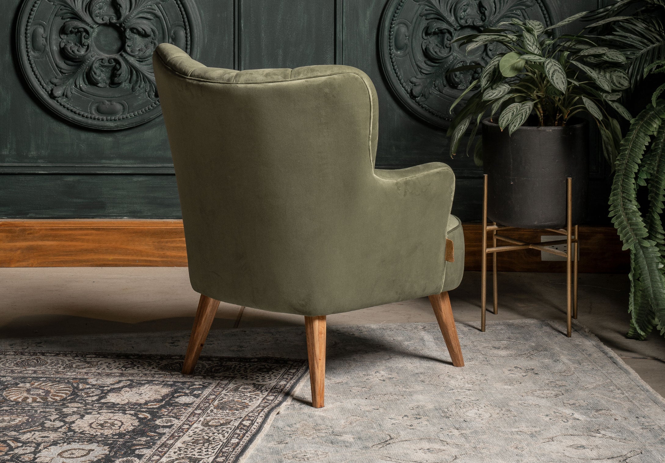 Silla Madonna Shell con Brazos Tela