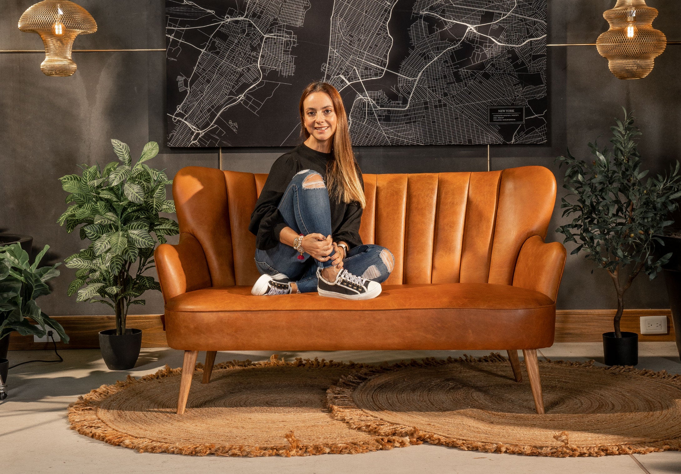 Sofá Madonna Shell Cuero