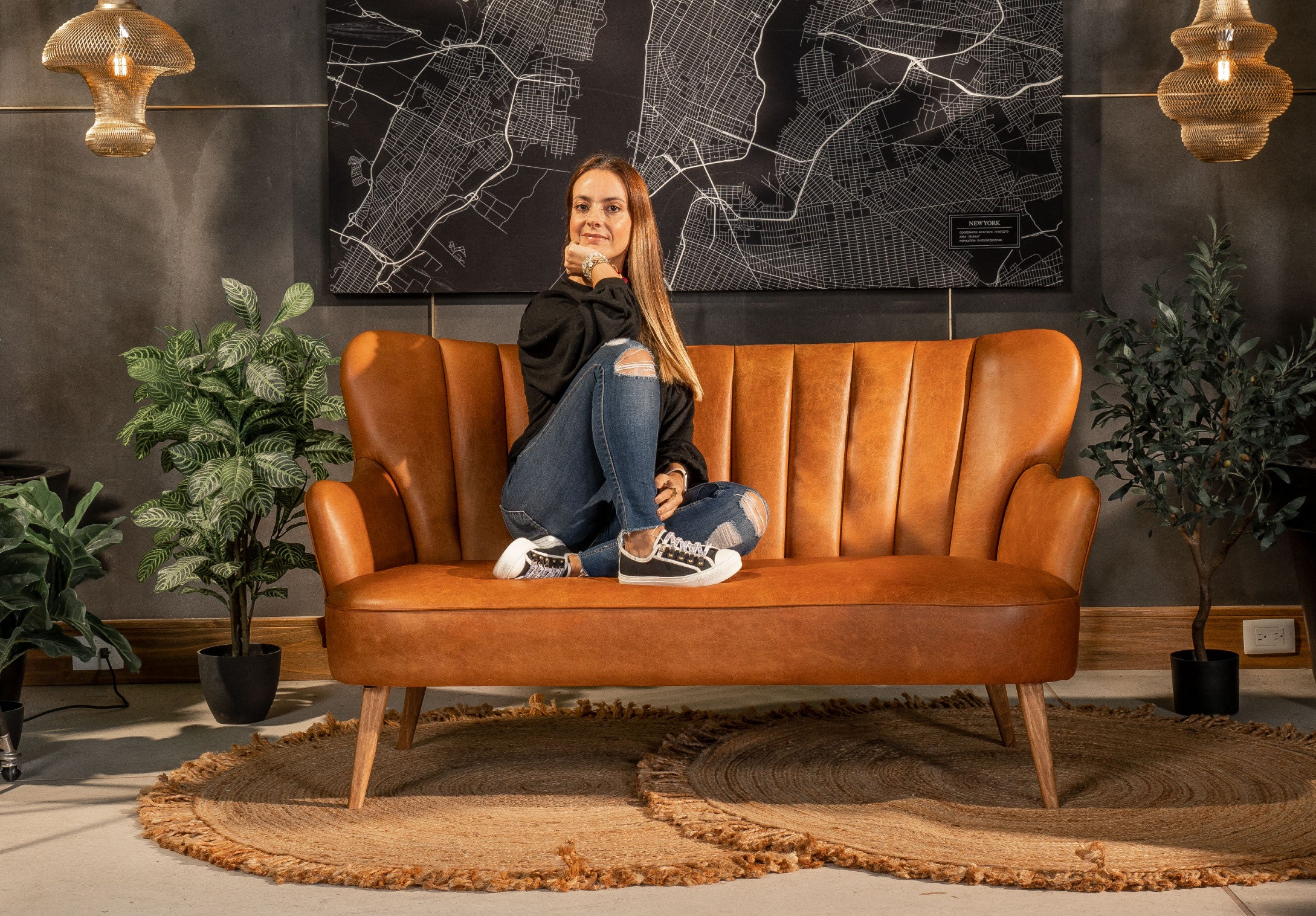 Sofá Madonna Shell Cuero