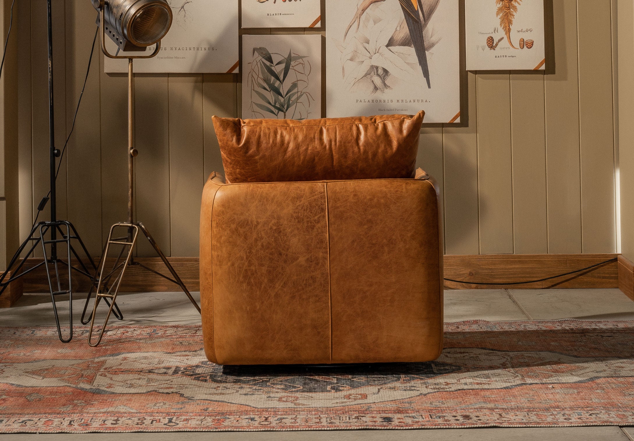 Poltrona Giratoria Padua Cuero