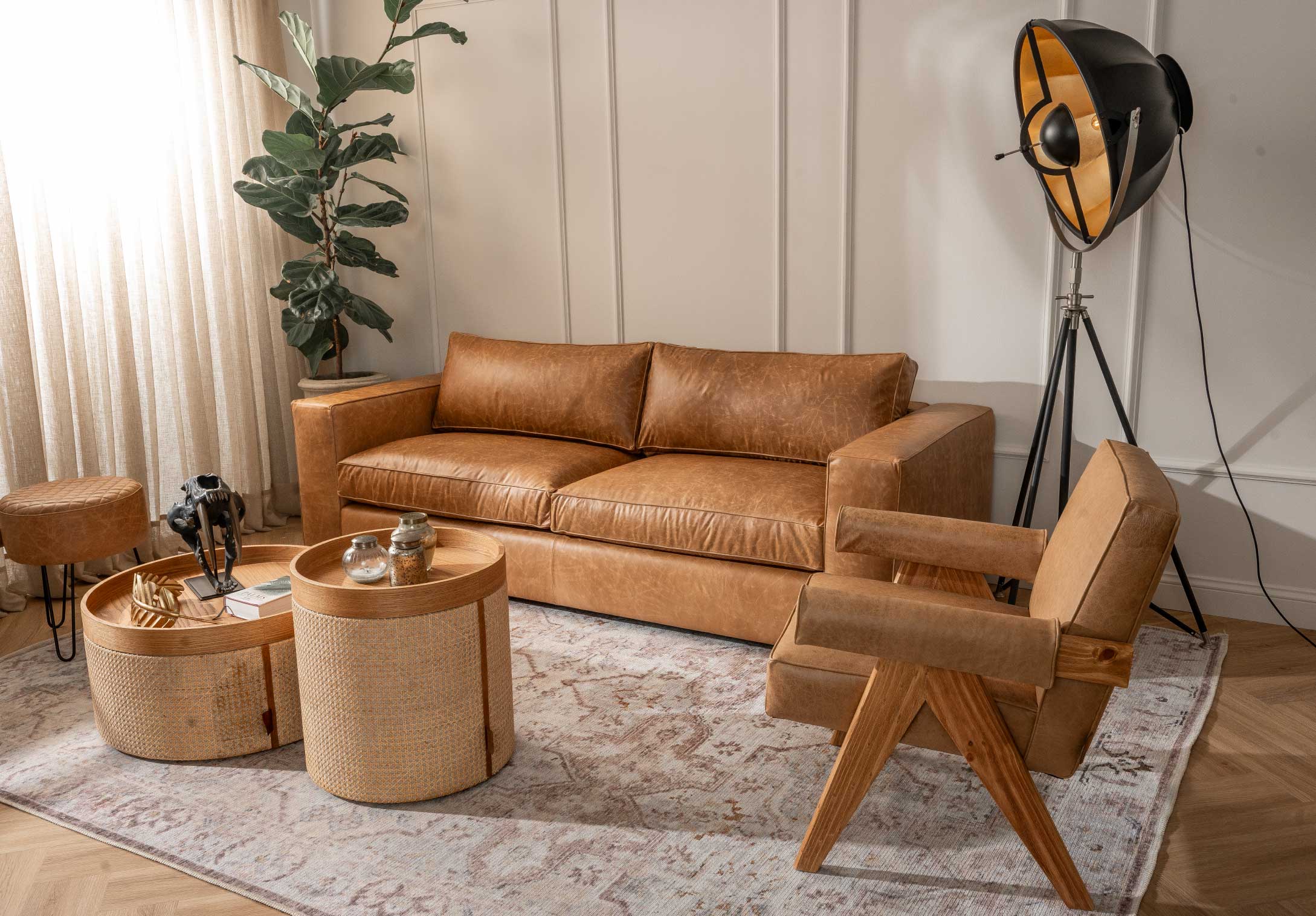 Poltrona Milán Cuero