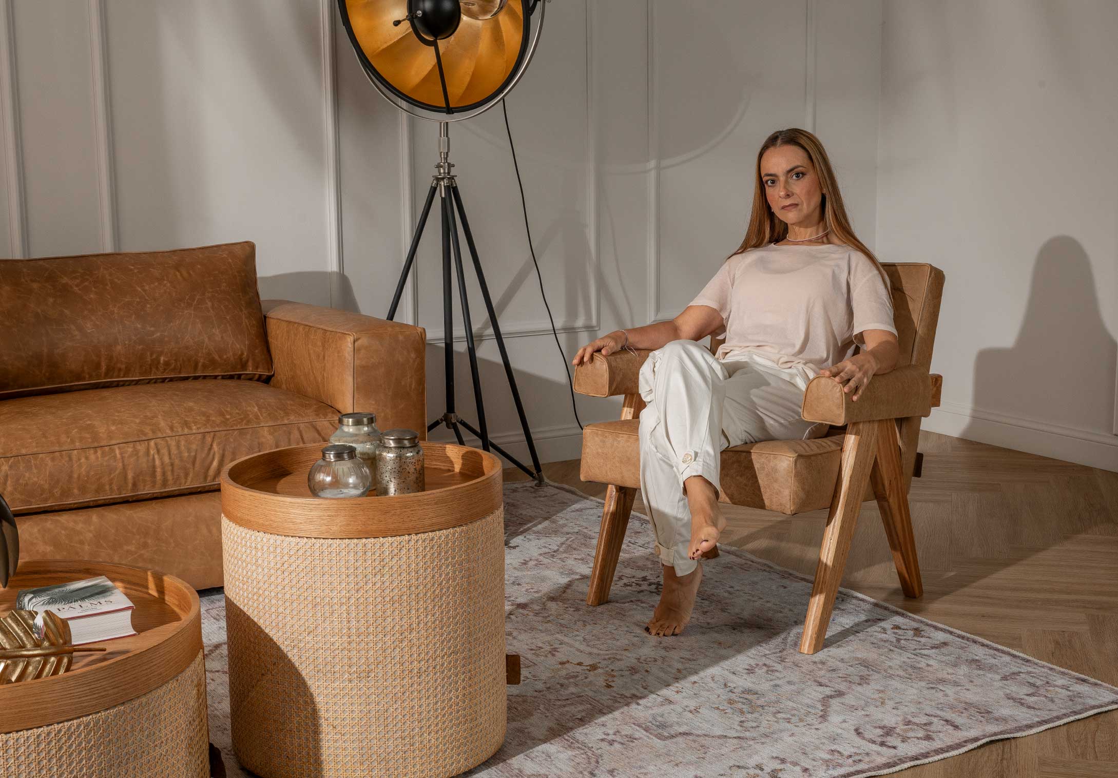 Poltrona Milán Cuero