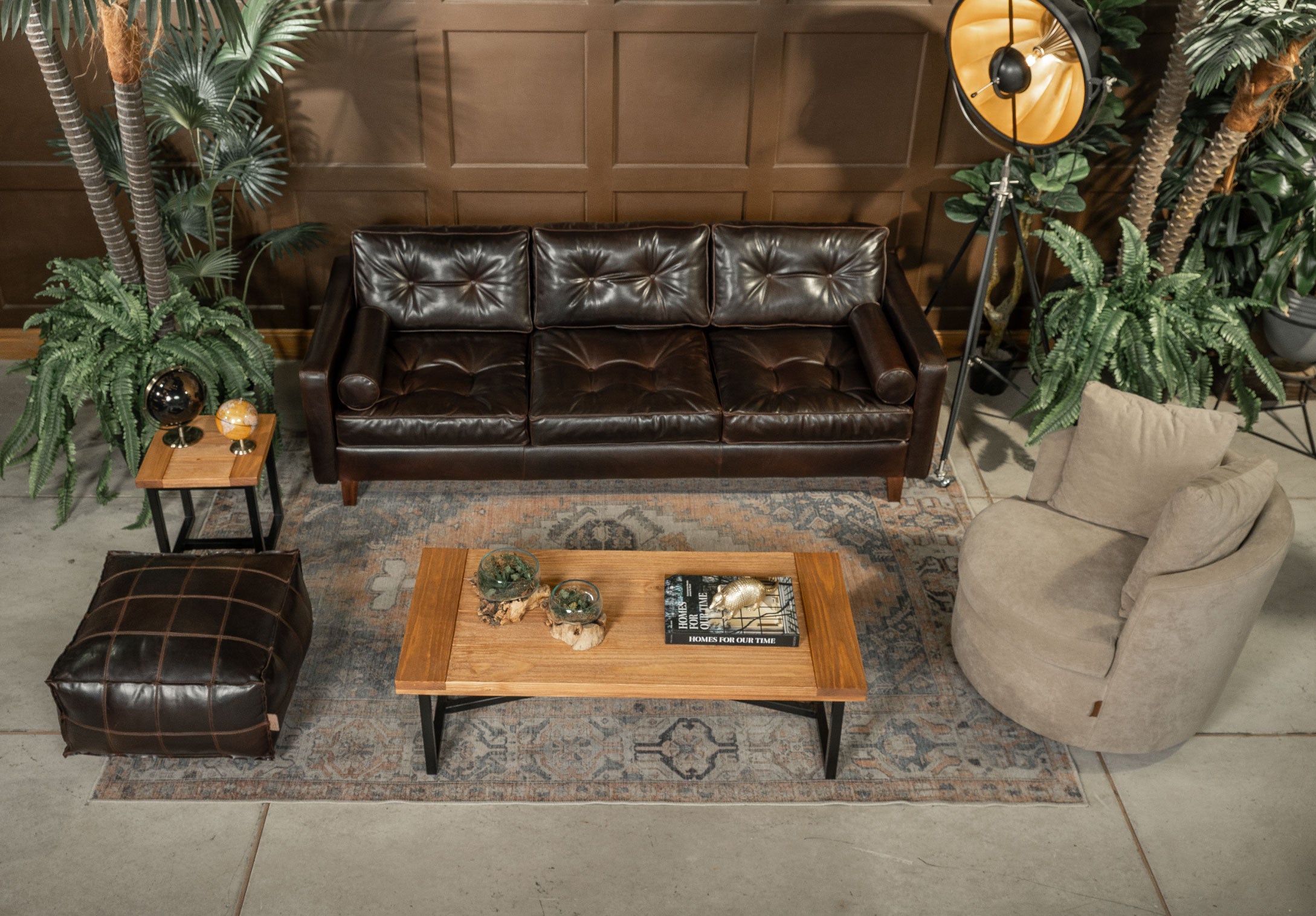 Puff Volta Cuadrado Trufa