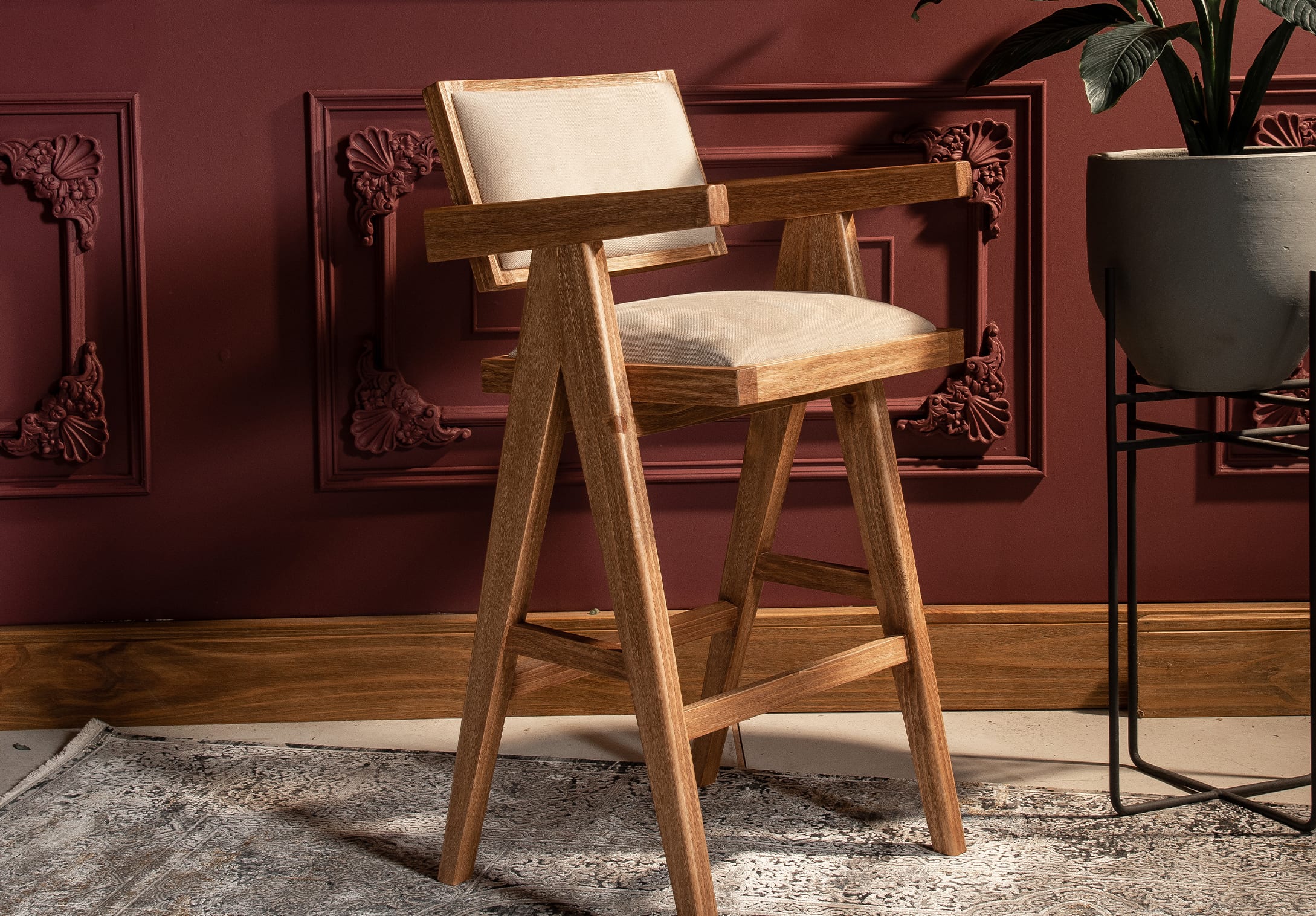 Silla de Barra Lyon Tela