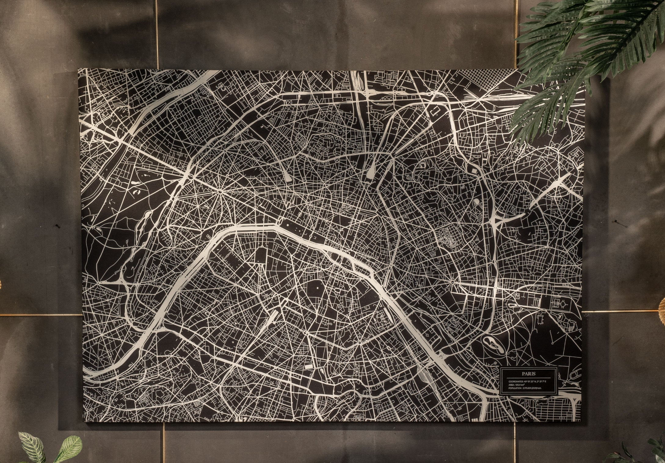 Arte Decorativo Serie Planos Urbanos París