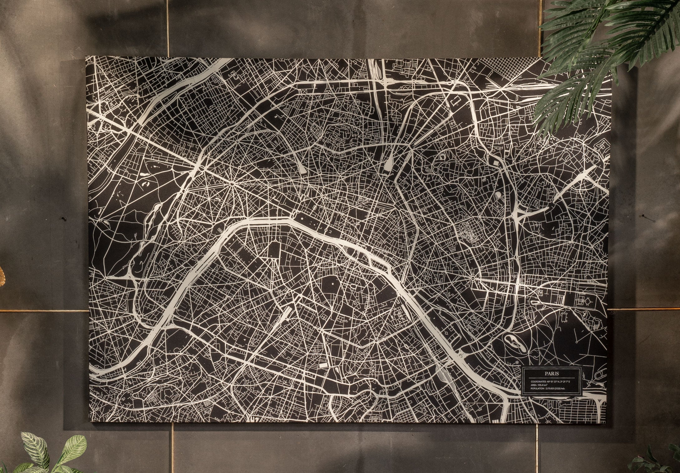 Arte Decorativo Serie Planos Urbanos París