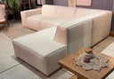 Sofá Modular Lucca en tela en L
