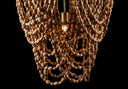 Lámpara Golden Bead Chandelier