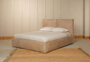 Cama Bruna Tela Lino Astoria Nuez