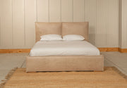 Cama Bruna Tela Lino Astoria Nuez