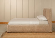 Cama Bruna Tela Lino Astoria Nuez