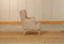 Silla Madonna Shell con Brazos Cuero