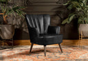 Silla Madonna Shell con Brazos Cuero