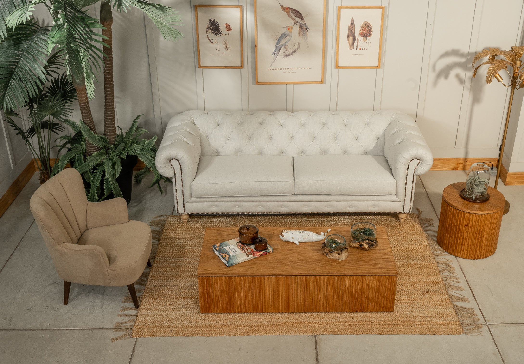 Silla Madonna shell con brazos tela