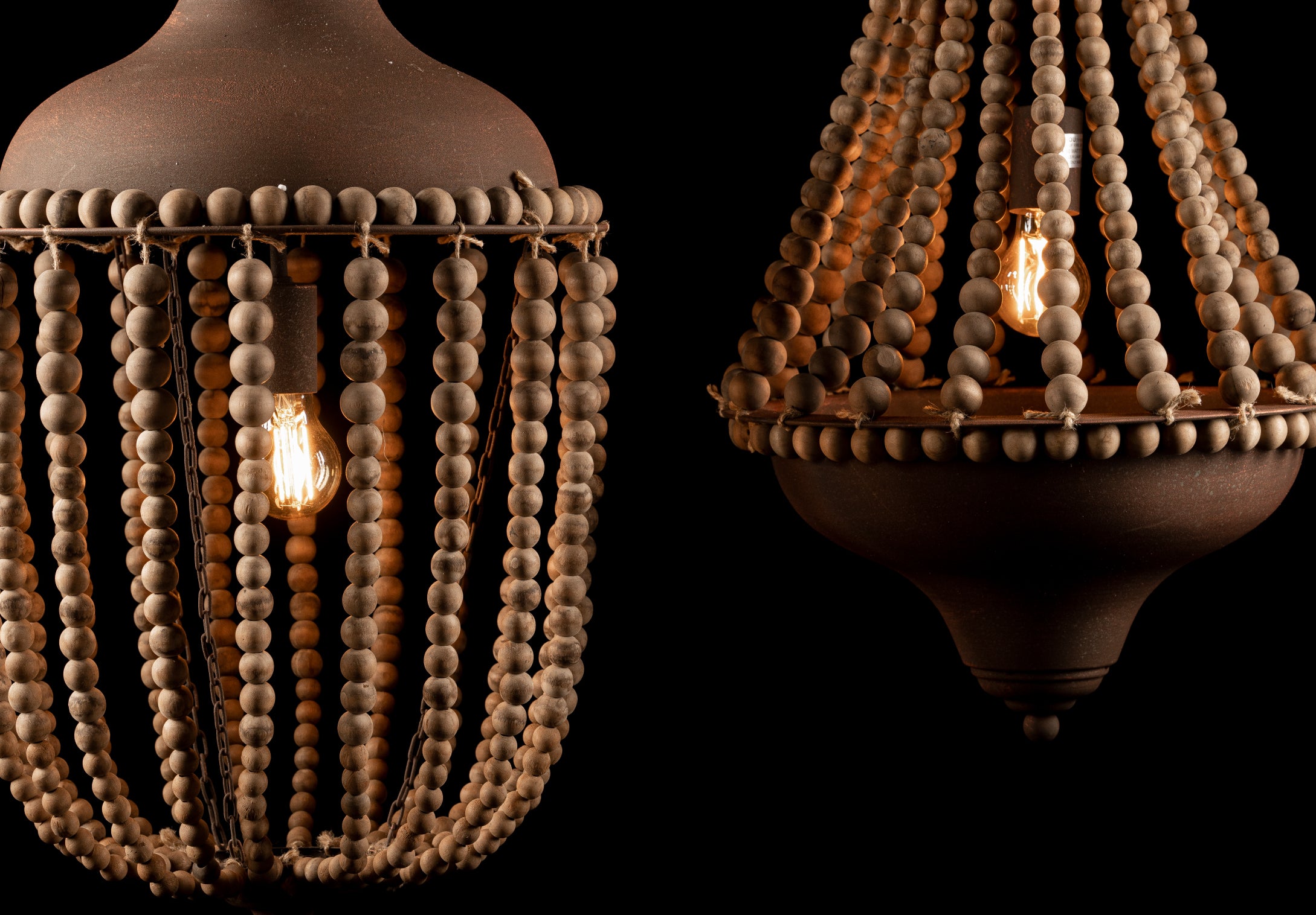 Lámpara Sahara Bead Chandelier