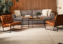 Producto para sala silla ferrara capitoneada en cuero 3house