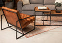 Producto para sala silla ferrara capitoneada en cuero 3house