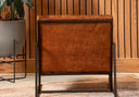 Producto para sala silla ferrara capitoneada en cuero 3house
