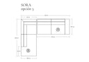 Sofá Modular Sora Tela o Cuero en L