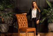 Silla Rávena Cuero